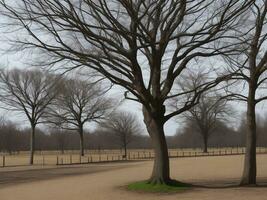 árbol hermosa cerca arriba imagen ai generado foto