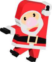 de de kerstman claus voor vakantie concept png