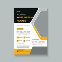 Construction Business Flyer ,home improvement  and home repair flyer vector