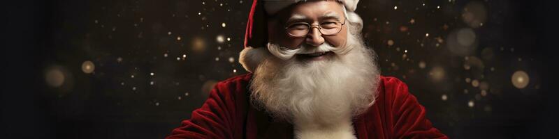 of Santa Claus Christmas carols, AI Generated. photo