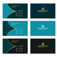 Modern professional corporate business card template design vector