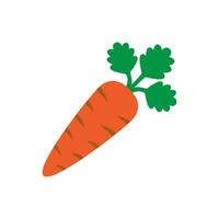 Carrot icon, vector carrot in flat style vector.