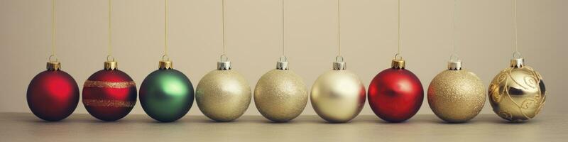 of Ornaments Christmas eve, AI Generated. photo