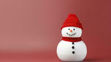 of Snowman Christmas countdown, AI Generated. photo