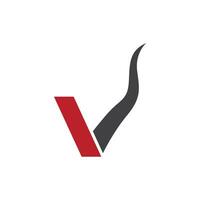 V Letter Logo Template vector