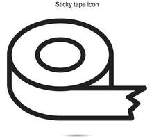 pegajoso cinta icono, vector ilustración