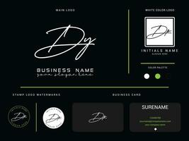 Signature DY y d Logo Letter Vector Icon With Brand Presentation