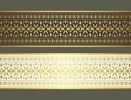 Elegant golden ornamental border template vector