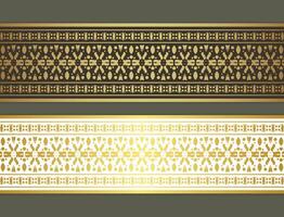 Elegant golden ornamental border template vector