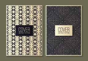 ornament pattern book cover collection vector