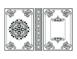 Frame Ornamental book cover design vector