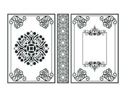 Frame Ornamental book cover design vector