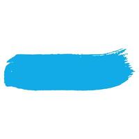 soft blue ink paint brush stroke vector