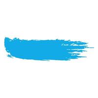 soft blue ink paint brush stroke vector