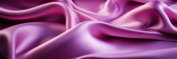 Macro photography revealing the lustrous folds and sheen of Satin fabric photo