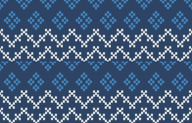 Ethnic abstract ikat art. Aztec ornament print. geometric ethnic pattern seamless  color oriental.  Design for background ,curtain, carpet, wallpaper, clothing, wrapping, Batik, vector illustration.