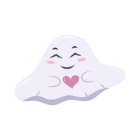 Cute Halloween spirit. Vector illustration