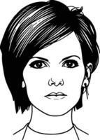 Dolores O'Riordan, The Cranberries illustration vector