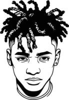 XXXTentacion vector illustration