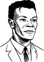 Nat King Cole illustration vector