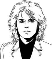 Benjamin Orr, The Cars illustration vector