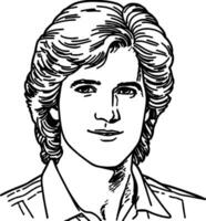 Andy Gibb illustration vector