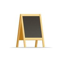 Wooden menu chalkboards vector