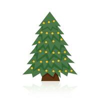 Christmas tree isolated on white vector