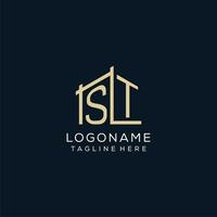 Initial ST logo, clean and modern architectural and construction logo design vector