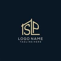 Initial SP logo, clean and modern architectural and construction logo design vector