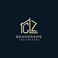 inicial cz logo, limpiar y moderno arquitectónico y construcción logo diseño vector