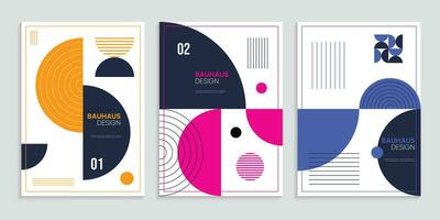 Minimalist Primitive Cover Design Set vector