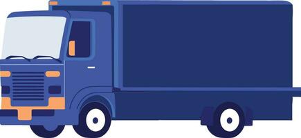 Hand Drawn Trucks for delivery worker in flat style vector