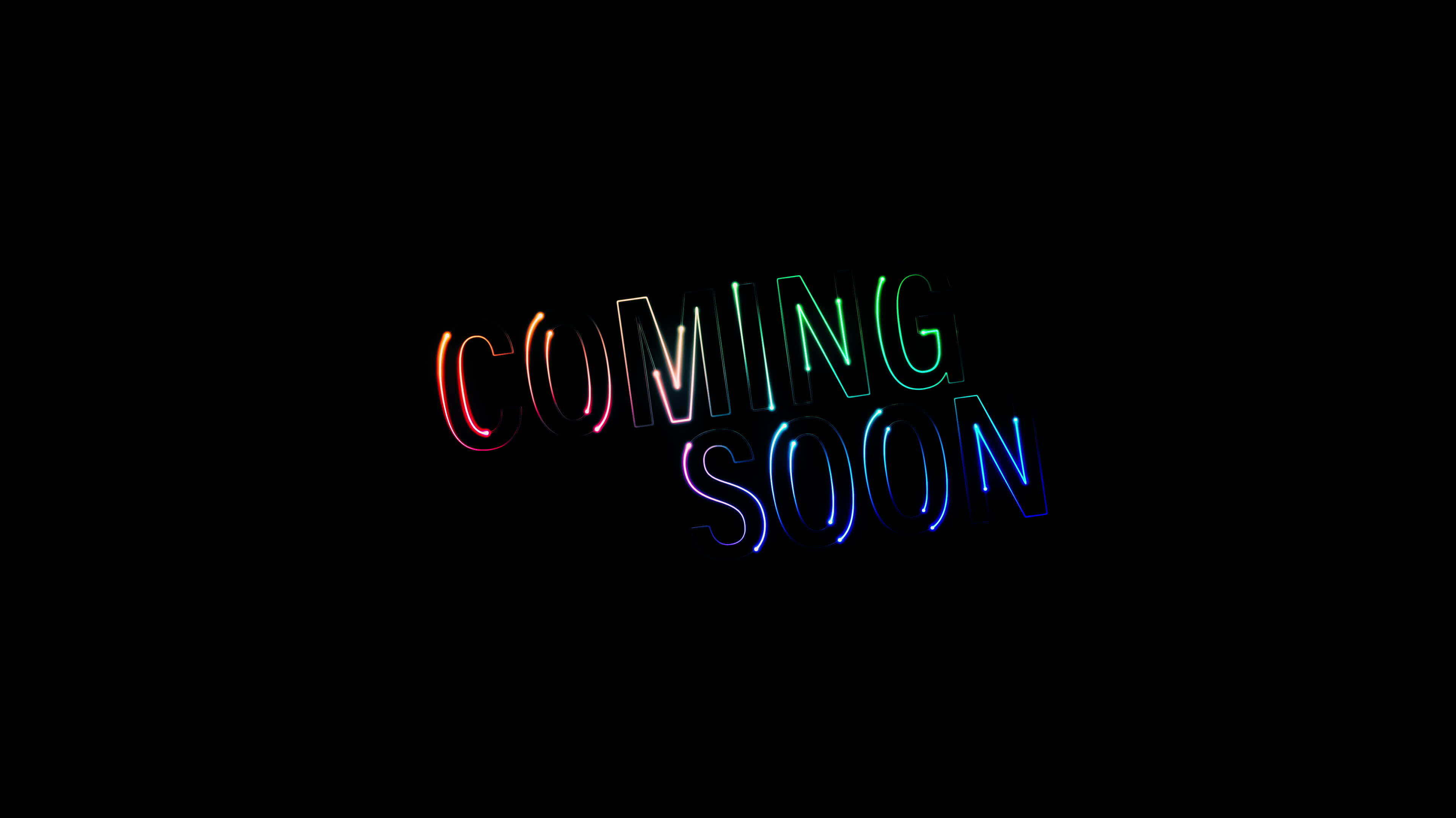 Coming Soon glow colorful neon text effect animation 32469709 Stock ...