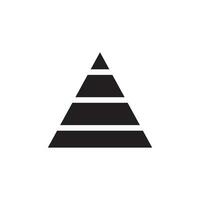 pyramid icon vector