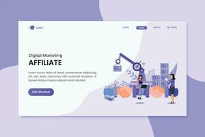 Data Mining Marketing Landing vector