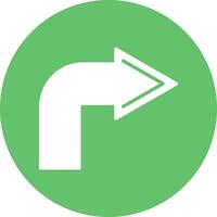 Turn Right Vector Icon