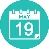 19 May Vector Icon