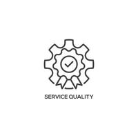 Service Quality icon, business concept. Modern sign, linear pictogram, outline symbol, simple thin line vector design element template