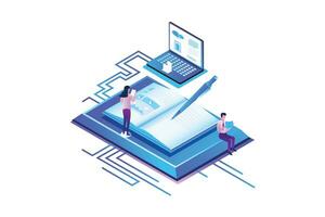 Marketing Creator Isometric vector