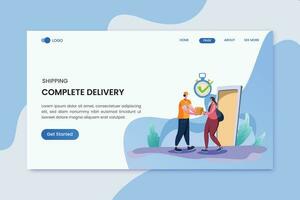 Delivery Services - Header Landing Page vector