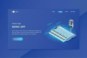 Mobile Phone App Isometric Concept Landing Page vector