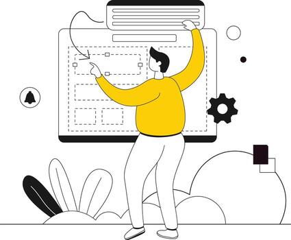 Create Layouts. Vector for graphic and web design.