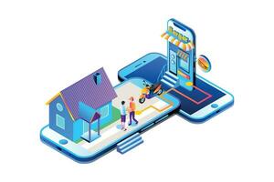 Delivery Services Isometric vector