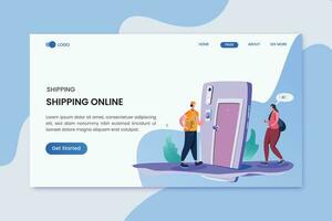 Delivery Services - Header Landing Page vector