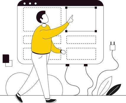 edificio disposición, edificio sitio web vector