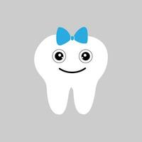 Tooth icon vector. Tooth Fairy illustration sign. Funny tooth symbol or logo. vector