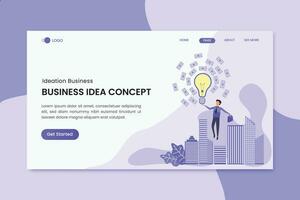 Ideas Concept Business Marketing Landing Page vector