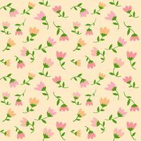 Seamless pattern of flowers floral vector, vintage style background for design, decoration, paper wrap vector