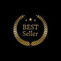 best choice guarantee golden badge and label vector